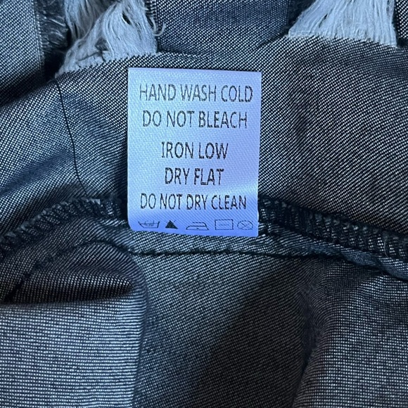 Mazik Distressed Black Denim Halter Top - Picture 7 of 7